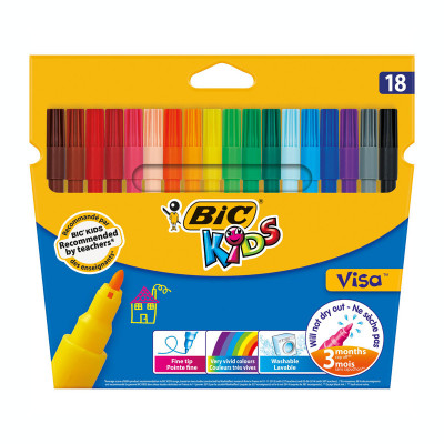 Carioca 18 culori Bic Kids Visa 2765 foto
