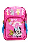 Rucsac primar 1 compartiment si buzunar 38x27x12 cm Minnie, Litera