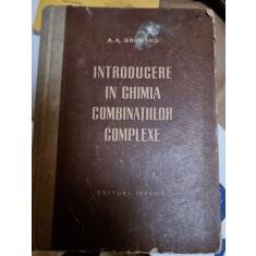 A. A. Grinberg - Introducere in Chimia Combinatiilor Complexe