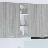 vidaXL Dulap suspendat Riga Gri Sonoma 40 x 31 x 100 cm Lemn compozit 884383
