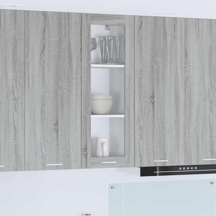 vidaXL Dulap suspendat Riga Gri Sonoma 40 x 31 x 100 cm Lemn compozit 884383