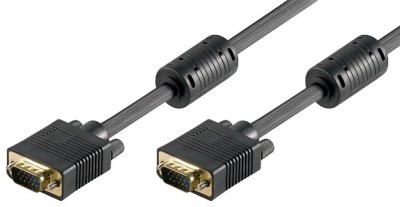 Cablu HD15 t-t 30m ferita negru foto