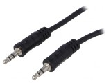 Cablu Audio Jack 3.5mm Stereo 2m Negru, Logilink