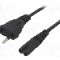Cablu alimentare AC, 1.5m, 2 fire, culoare negru, CEE 7/16 (C) mufa, IEC C7 mama, AKYGA, AK-RD-01A, T143652