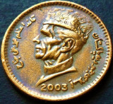 Moneda exotica 1 RUPIE - PAKISTAN, anul 2003 * cod 4901