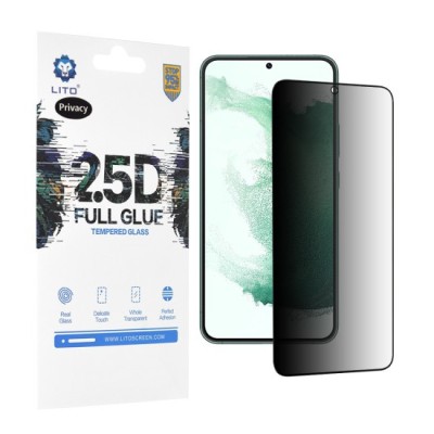 Folie pentru Samsung Galaxy S22 Plus 5G - Lito 2.5D FullGlue Glass - Privacy foto