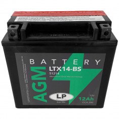 Baterie Moto LP Batteries Agm 12Ah 190A 12V LTX14-BS