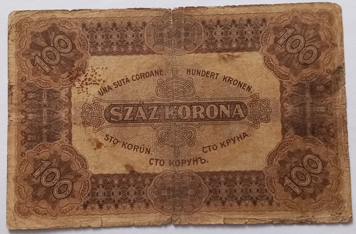 Ungaria , 100 Coroane 1920