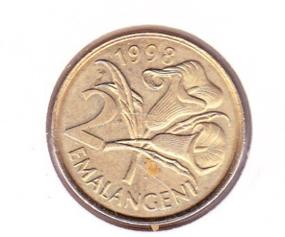 bnk mnd Swaziland 2 emalangeni 1998 unc foto