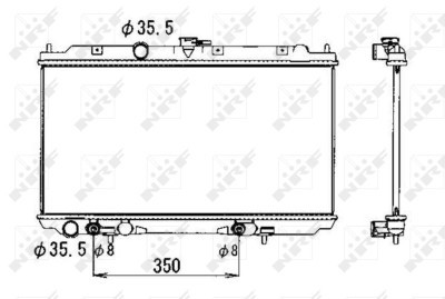 NRF 53389 Radiator, racire motor foto