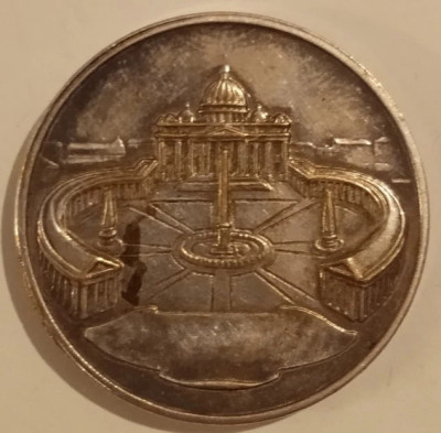 Medalie - Statul Cetatii Vaticanului - Papa Ioan Paul I - Argint foto