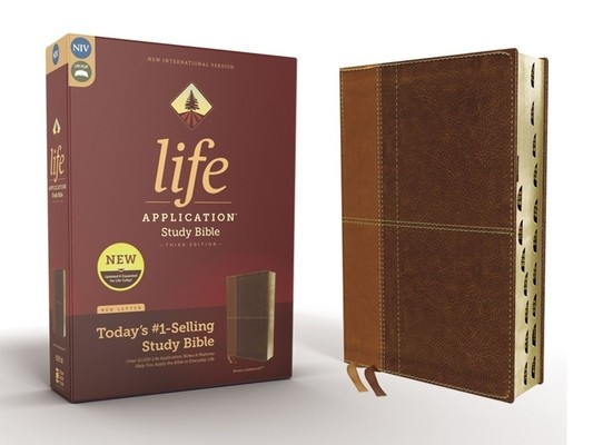 Niv, Life Application Study Bible, Third Edition, Leathersoft, Brown, Indexed, Red Letter Edition