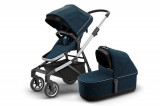 Cumpara ieftin Carucior Thule SLEEK Cadru Gri si Copertina Navy Blue