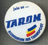 Y 1134 INSIGNA -AVIATIE - TAROM ROMANIAN AIR TRANSPORT - PENTRU COLECTIONARI