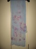 Esarfa Matase Naturala Michel Paris Dama, Flori Delicate, 34x168 cm