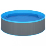 Cumpara ieftin Piscina cu valuri, gri, 350x90 cm