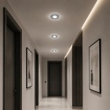 Spot LED ORBITA 5W, Rotund, Lumina Rece 6000K + RGB, Incastrat, Alb