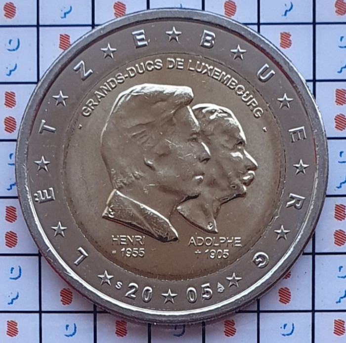 Luxembourg 2 euro 2005 UNC - Henri and Adolphe - km 87 - E001