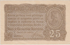 ROMANIA 25 BANI BGR 1917 XF+ aUNC foto