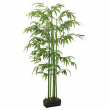Arbore din bambus artificial 576 de frunze 150 cm verde GartenMobel Dekor, vidaXL