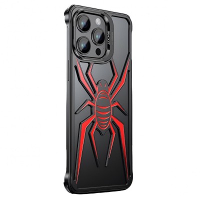 Husa de protectie compatibila iphone 15 pro, cu suport metalic pentru camera, armor protective series, flippy, antisoc, protectie de metal pe margini, foto