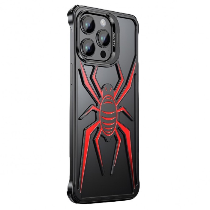 Husa de protectie compatibila iphone 15 pro, cu suport metalic pentru camera, armor protective series, flippy, antisoc, protectie de metal pe margini,