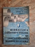 Hidraulica constructiilor si instalatiilor hidroedilitare- Mihai Giurconiu, Ion Mirel