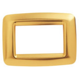 Placa ornament PLAYBUS YOUNG - IN METALLISEE TECHNOPOLYMER - SATIN FINISHING - 4 modul - ANTIQUE GOLD - PLAYBUS