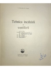 H. Rietschel - Tehnica incalzirii si ventilarii (Editia: 1967) foto