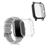 Set 2 Huse pentru Xiaomi Amazfit GTS 2 / Amazfit GTS 2e, Silicon, Transparent / Negru, 53906.02, Kwmobile
