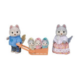 Figurine Sylvanian Families - Familia Catelusilor Husky