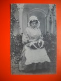 HOPCT 507 P DANTELAREASA -FEMEIE 1912 -FRANTA -TCV-COSTUM SI COAFURA / COSTUME TRADITIONALE -EUROPA -