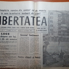 ziarul libertatea 27 decembrie 1989- revolutia romana