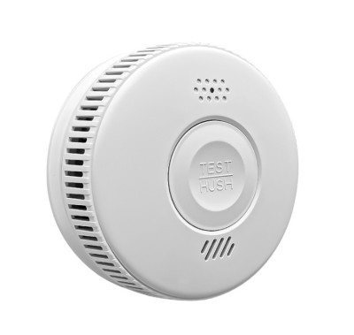 Detector de Fum ambrasmart Wireless pe Baterii, Aplicatie Tuya, Autonom, Senzor Generatie Noua, 85 dB, Alb, Detectare Avansata la 360 de grade a Fumul foto