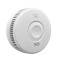 Detector de Fum ambrasmart Wireless pe Baterii, Aplicatie Tuya, Autonom, Senzor Generatie Noua, 85 dB, Alb, Detectare Avansata la 360 de grade a Fumul