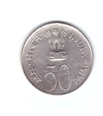 Moneda India 50 paise 1973 FAO Calcutta, stare relativ buna, cu nuante de culoar foto