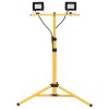 Proiector cu LED și trepied, 2x20 W, alb rece