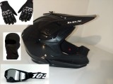 Set casca moto-atv-trotineta-enduro+Ochelari+Manusi+Cagula ,marimi disponibile S,M si L