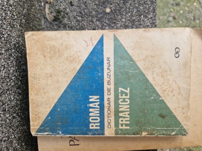 Dictionar roman francez vintage foto