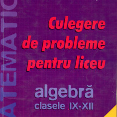 Culegere de probleme algebra clasele IX-XII - Nastasescu