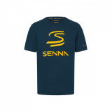 Ayrton Senna tricou de bărbați Logo blue 2024 - L