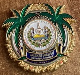 QW20 17 - Medalie / coin tematica diplomatica - Ambasada SUA din Republica El Salvador - Marine Security Guard detachment