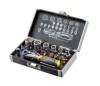 Set Biti si Tubulare Clichet Topmaster 330157, 26 piese, Otel S2, Carcasa Aluminiu, Surubelnite, Mini Clichet 50 dinti