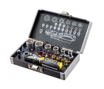 Set biti si tubulare cu clichet, 26 elemente, Topmaster 330157 foto