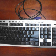 Tastatura Intex, 12 multimedia keys, Black - Silver, PS/2