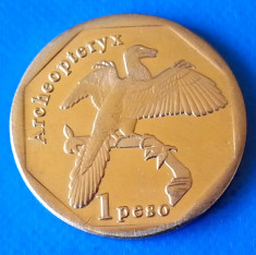 Sint Maarten Island 1 peso 2019 UNC Archeopteryx foto