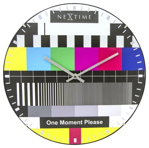 Ceas de perete sticla 30 cm NexTime 8802 mira TV