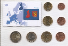 Finlanda Set 8B - 1, 2, 5, 10, 20, 50 euro cent, 1, 2 euro 2008 - UNC !!! foto
