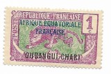 Oubangui-Chari - Marci din Congo Mediu neemise, supratipar "AFRIQUE EQUATORIALE - FRANCAISE", 1924-1926 - 1 C, neobliterat