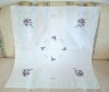 Fata de masa Vintage din bumbac cu broderie manuala - Violete.